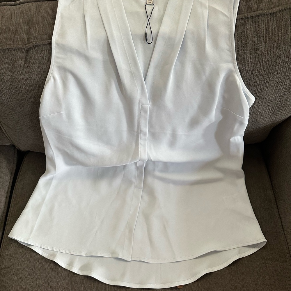 Pale Baby Blue Sleeveless Top